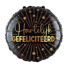 Balloon | Congratulations | Black and gold