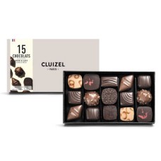 Box of 15 Dark & Milk Chocolates by Cluizel