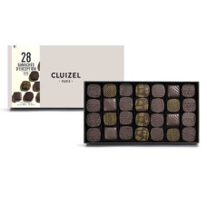 Box of 28 dark chocolate ganaches by Cluizel