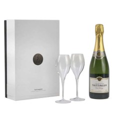 Taittinger Brut Prestige Gift Set with 2 Glasses