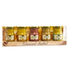 Display of five mustards