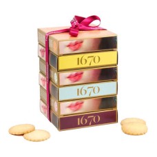 Assortment of 6 boxes of Sarthe shortbread - Le 1670