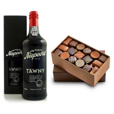 Porto Niepoort Tawny port 20% and Chocolates Assortment