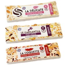 3 Silvain nougat bars assortment
