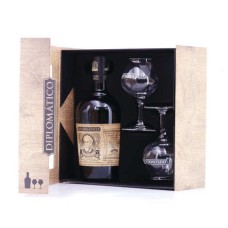 Diplomatico seleccion de la familia rum - 2 glasses box