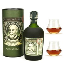 Diplomatico Reserva Exclusiva - Rum of Venezuela - 40% and 2 glasses