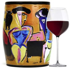 Puech Haut Le Benjamin in a Bib Art Red Wine - Jorge Colomina
