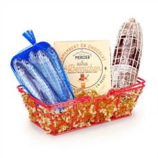 Basket of chocolate delicatessen