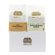Organic and fair trade coffee bean tasting set