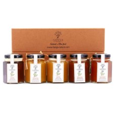 Collection gift set with 5 organic honeys from Madagascar