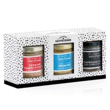 Assortment of 3 terrines (fish, meat, vegetables)
