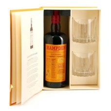 Hampden rum gift box HLCF Classic + 2 glasses rocks