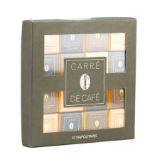 Neapolitan box of coffee squares