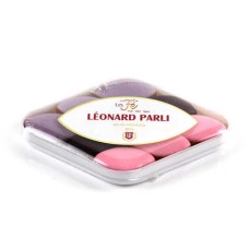 Box of 9 mini calissons flowers "Fe" Leonard Parli (55g tin)
