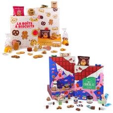 Set of 2 All Chocolate Advent Calendars + The Biscuit Box