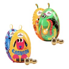 The 2 double-decorated metal eggs - Le Chocolat des Francais
