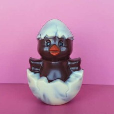 Dark chocolate eggshell chick (100g chick)