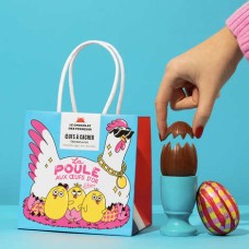 Blue bag of 5 milk chocolate eggs to hide (110g bag (5 eggs))