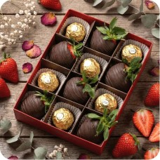 Dark and Gold in Dark Chocolate with Ferrero Rocher