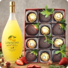 Dark and Gold in Dark Chocolate with Ferrero Rocher + Bottega Limoncino Liqueur