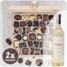 Chocolate Treasure XL + white wine Delimaro