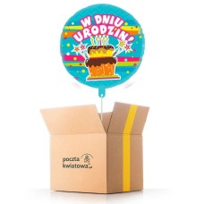 On the birthday - cake - balloon with helium