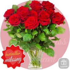 12 red roses