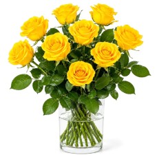 9 yellow roses