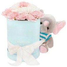 Delimaro â„¢ set with a pink elephant