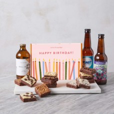 Happy Birthday Brownies and Trio of Beers Bundle