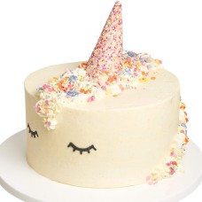 Unicorn Birthday Cake (Small (6" Diameter))