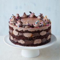 Vegan Chocolate Caramel Cake (Small (6" Diameter))