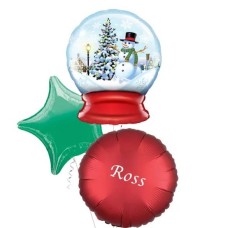 Snow Globe Supershape Balloon (3 Balloons Gift Boxed)
