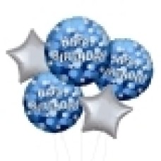Big Top Diamondz Happy Birthday Balloon (3 Balloons Gift Boxed)
