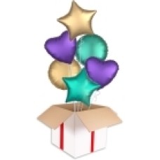 Jade Satin Party Bouquets (2x Bunch of 6 Balloons (12 Balloons))