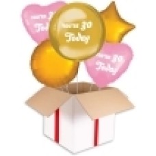 Personalised Purple and Mint Orbz Balloon (3 Balloons Gift Boxed)