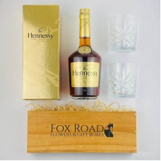 Hennessy Cognac and Tumblers Gift Box
