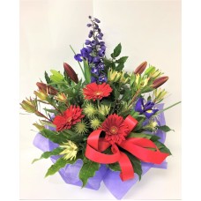 Mixed Fresh Floral Arrangement Inside A Water-box (Small)