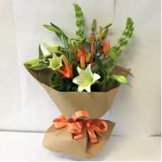 Lilies and Bells of Ireland Bouquet (Small)
