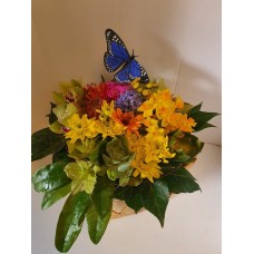 Woven Tray of Flowers