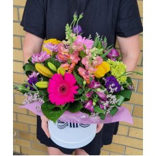 Cherrywood Signature Hat Box - Garden Blooms
