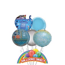 Baby Shower Boy Deluxe Balloon Bouquet