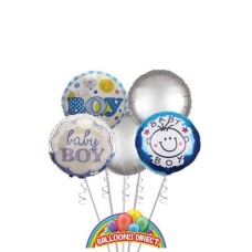 Baby Boy Deluxe Balloon Bouquet