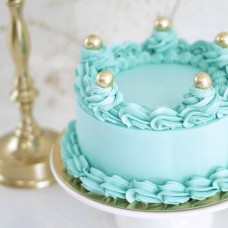 Blue Retro Cake (6 - 10 people (15cm))