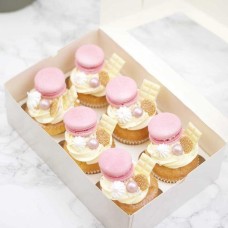 Topped Cupcakes - Pink (6 pieces)