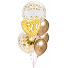 50th Sparkling Anniversary Balloon Bouquet