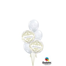 Anniversary Swirling Hearts Balloon Arrangement