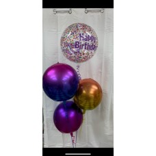 Birthday Orbz arrangement