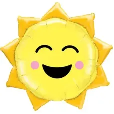 Blushing Sunshine Shape Foil Balloon