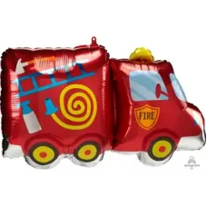Fire Truck Shape Foil Balloon